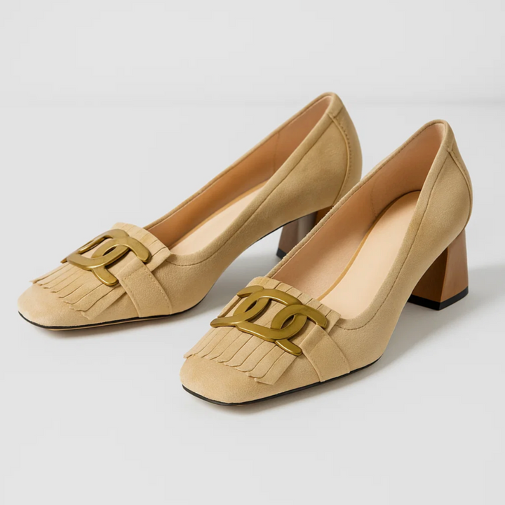 Mia™ | Suede Chain Loafers