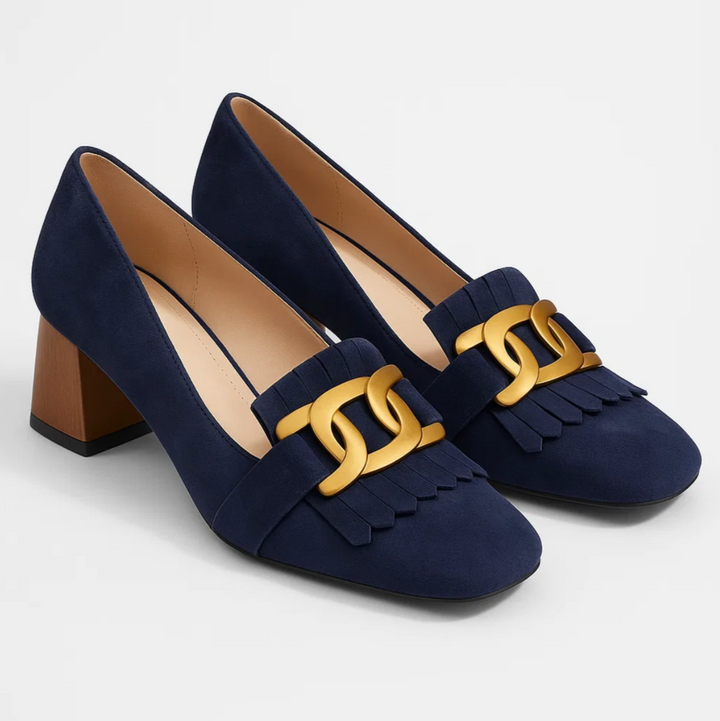Mia™ | Suede Chain Loafers