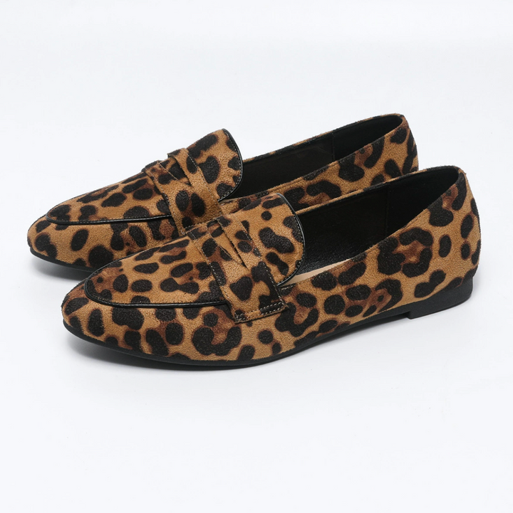 Natasha™ | Leopard Print Loafers