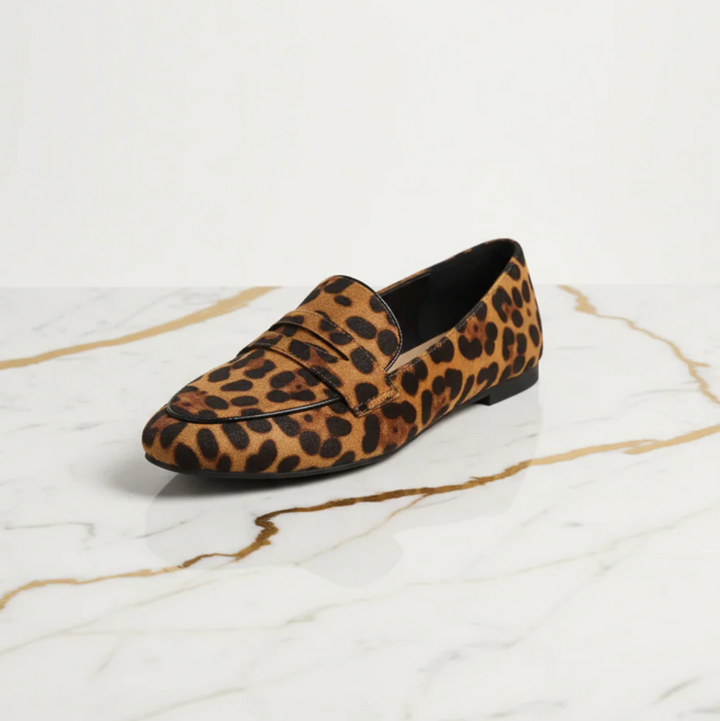 Natasha™ | Leopard Print Loafers
