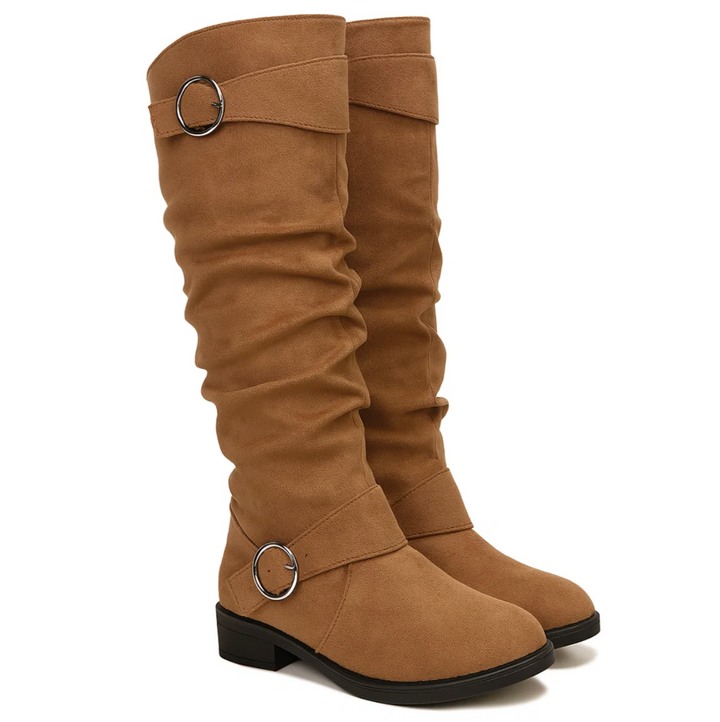 Maya™ | Suede Buckle Boots