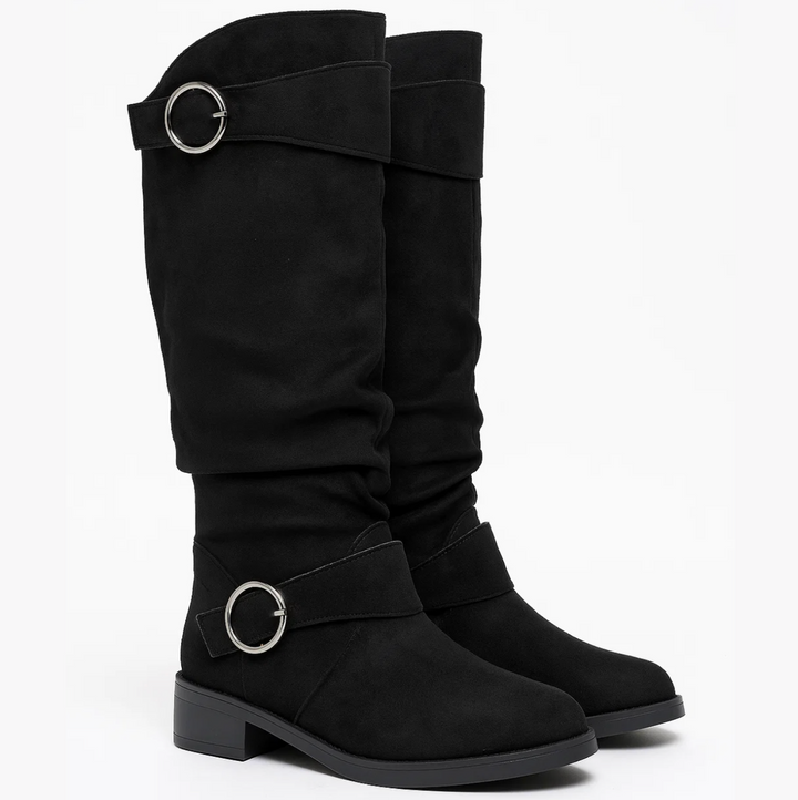 Maya™ | Suede Buckle Boots