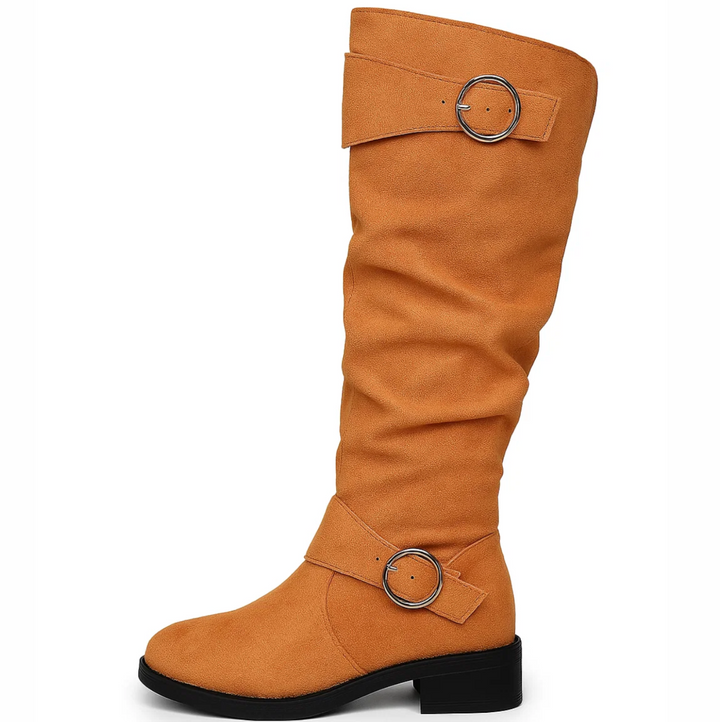 Maya™ | Suede Buckle Boots