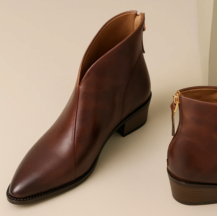 Jessica™ | Leather Ankle Boots