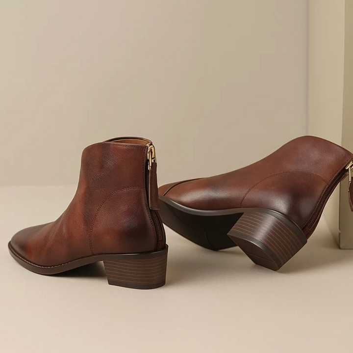 Jessica™ | Leather Ankle Boots