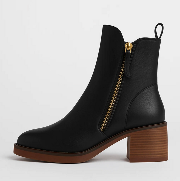 Megan™ | Leather Ankle Boots