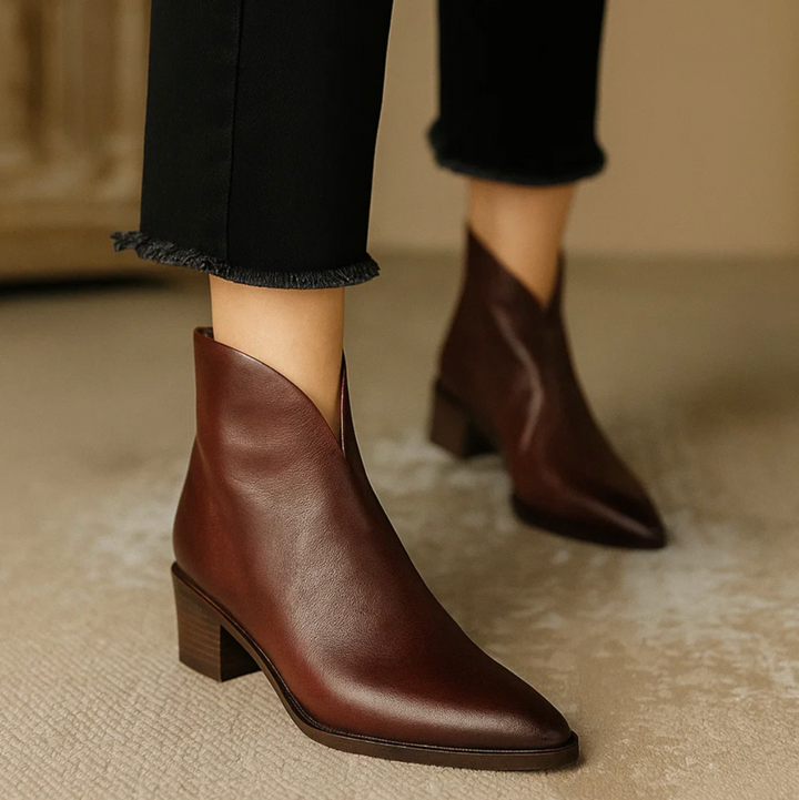 Jessica™ | Leather Ankle Boots