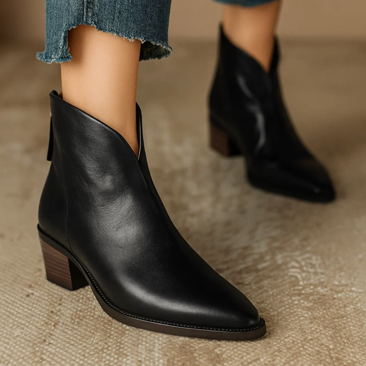 Jessica™ | Leather Ankle Boots