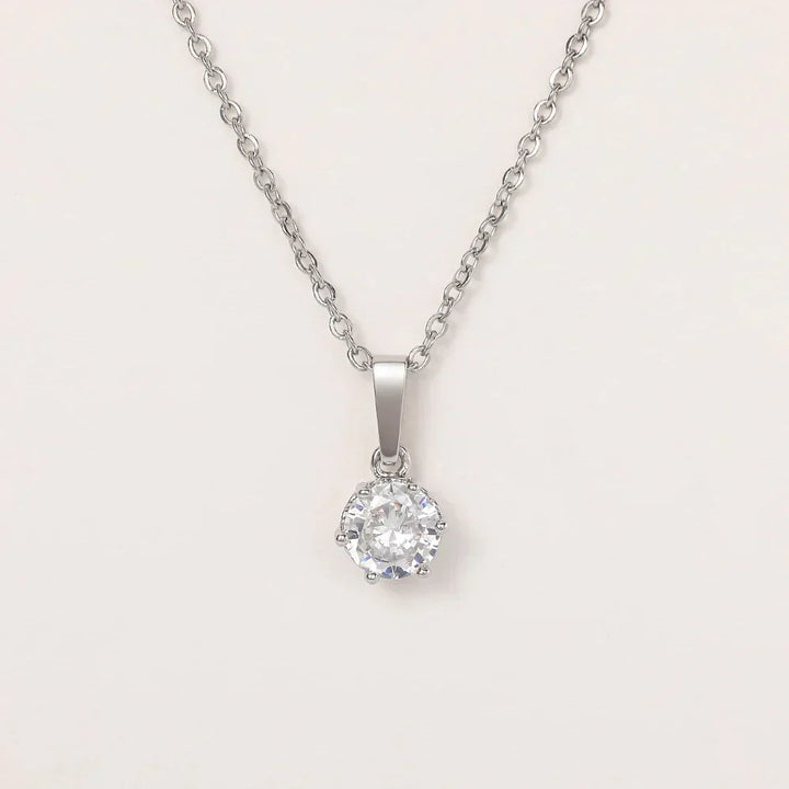 Classic Zircon Pendant Necklace