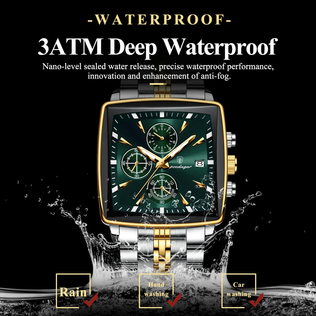 Executive Square Face Timepiece