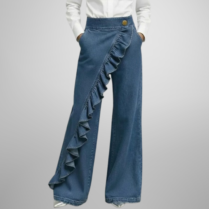 Linda | Comfortable Wide-Leg Denim Pants