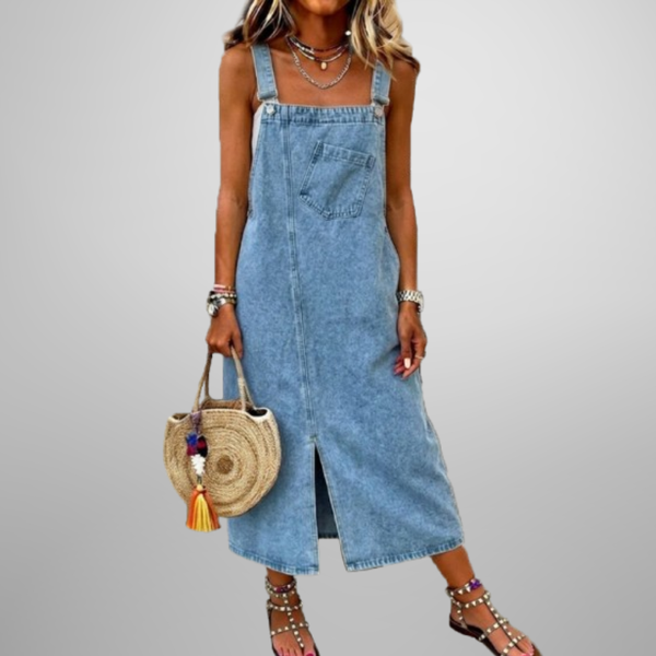 Susan | Casual Denim Jumper Dress