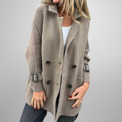 Coralya™ | Mid-Length Double-Breasted Coat