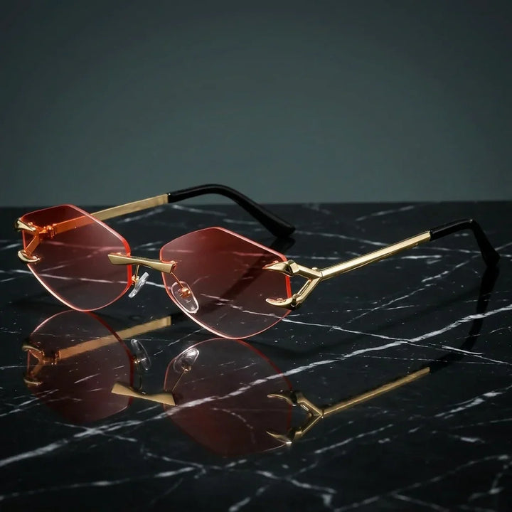 Marquise Rimless Sunglasses