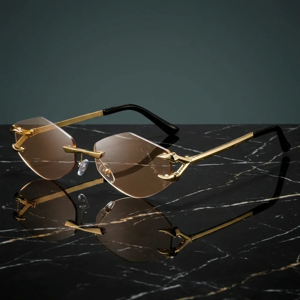 Marquise Rimless Sunglasses