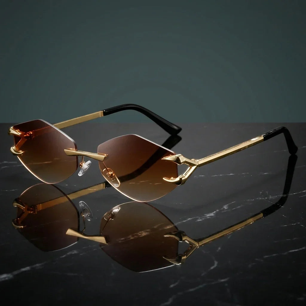 Marquise Rimless Sunglasses