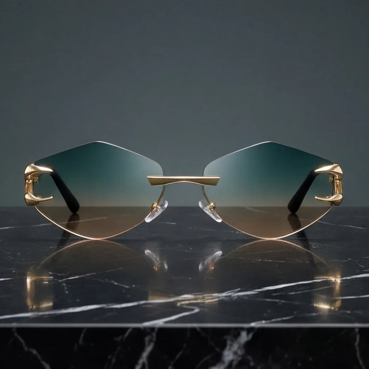 Marquise Rimless Sunglasses