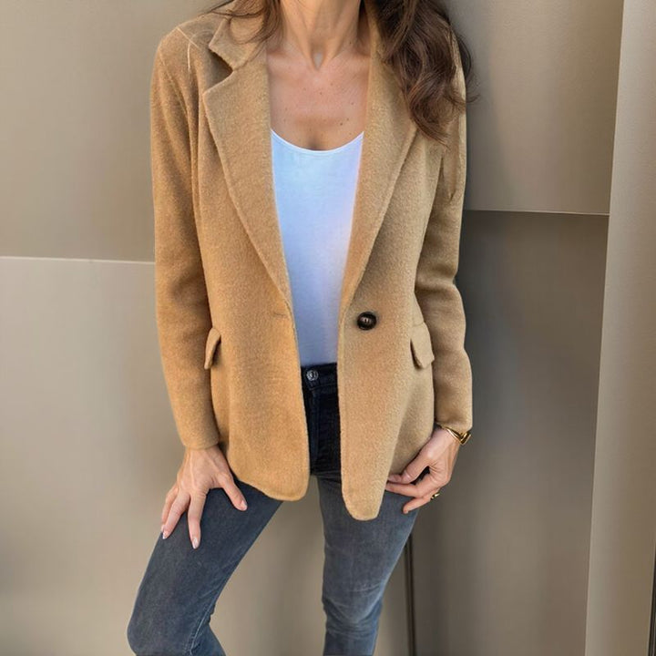 Leandra - Soft Button-Front Blazer