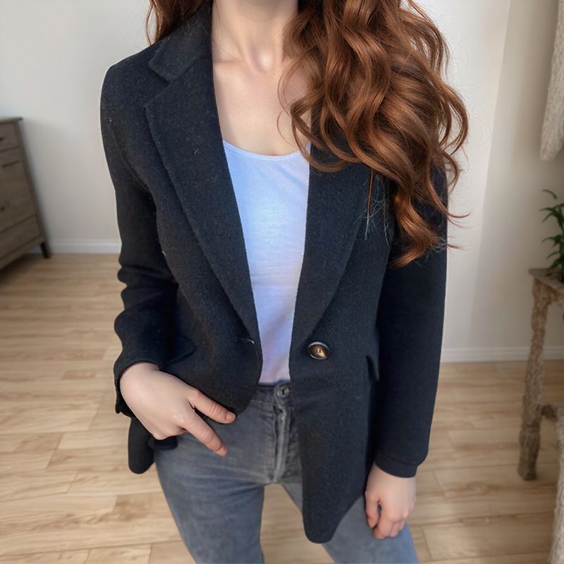 Leandra - Soft Button-Front Blazer