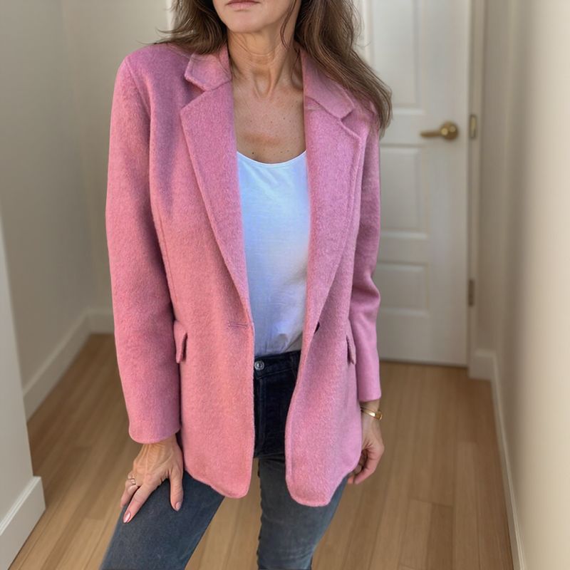 Leandra - Soft Button-Front Blazer