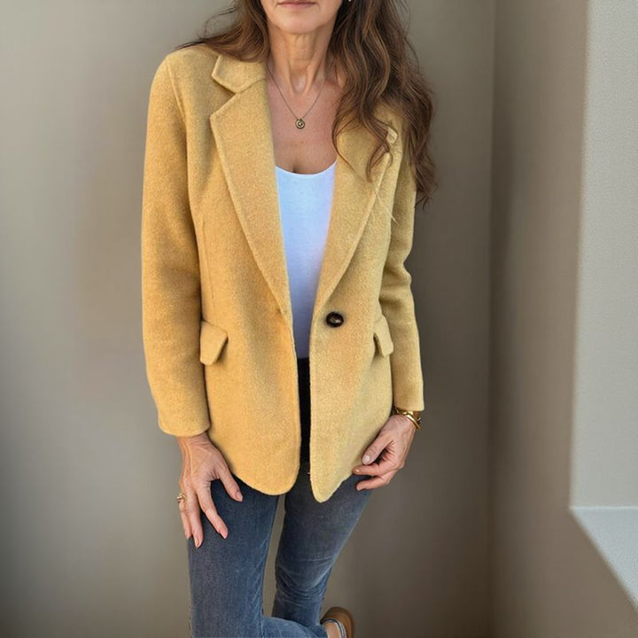 Leandra - Soft Button-Front Blazer