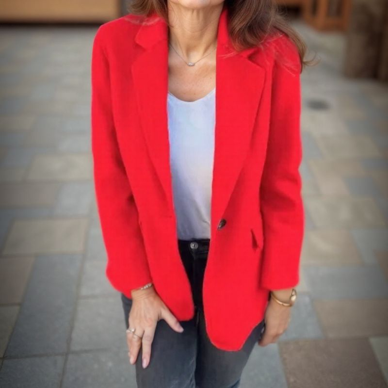 Leandra - Soft Button-Front Blazer