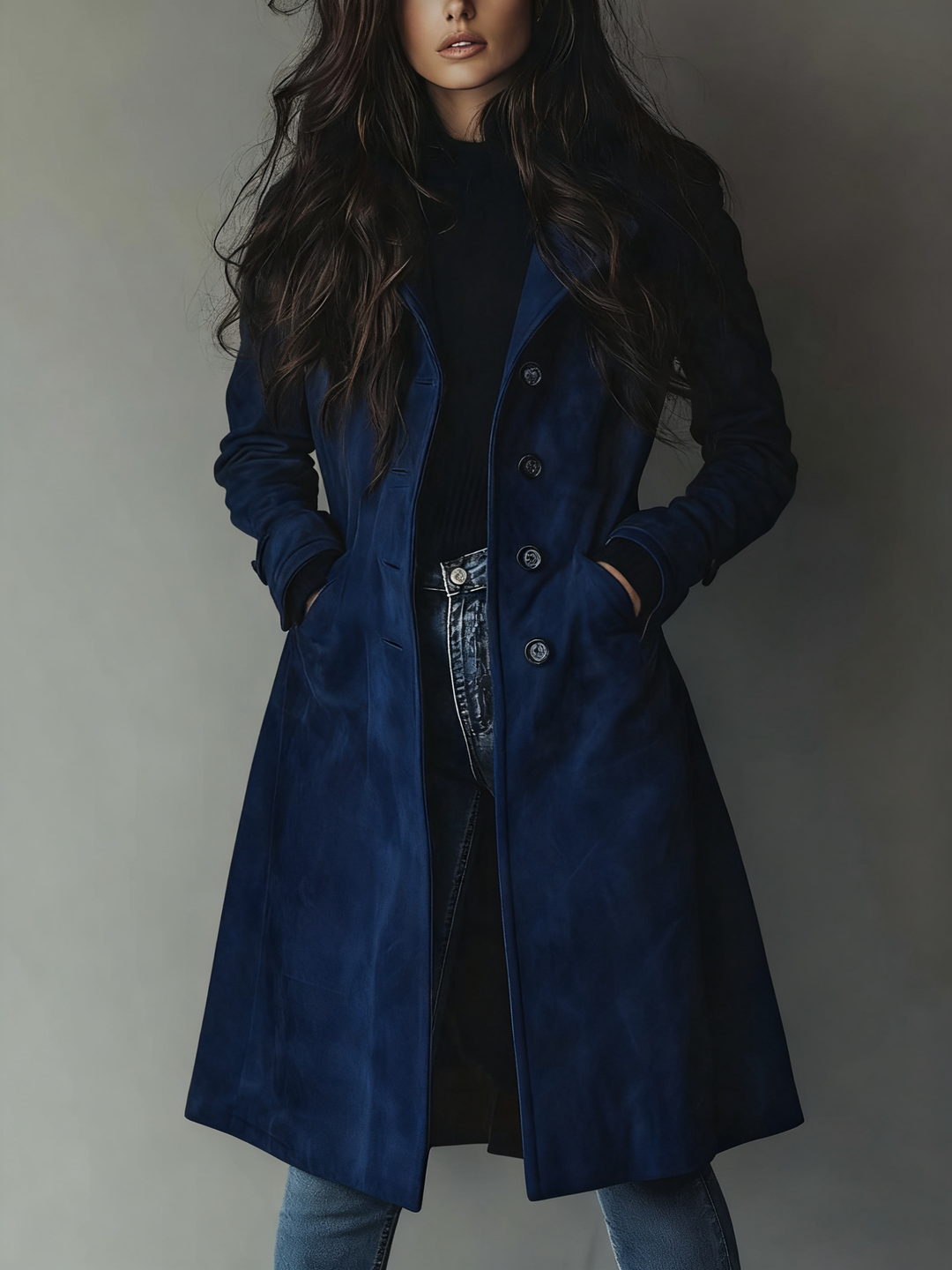 Teresa™ | Vintage Suede Trench Coat