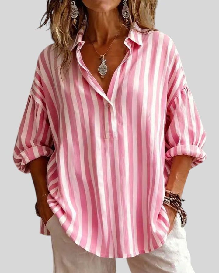 Lila™ | Loose Striped Blouse