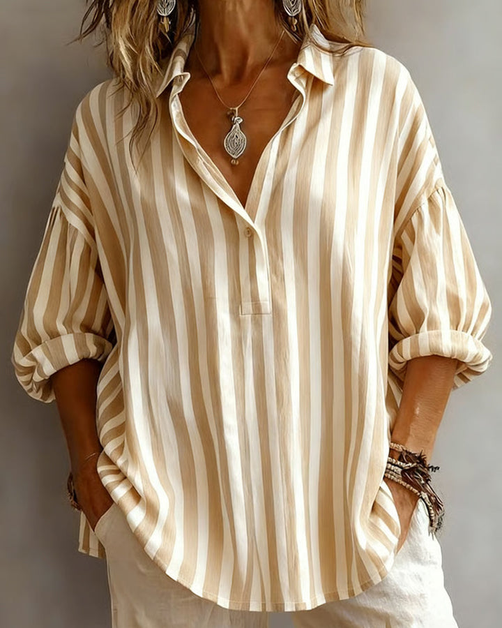 Lila™ | Loose Striped Blouse
