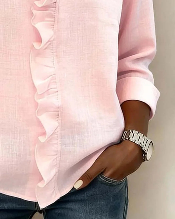 Rachel™ | Ruffled V-Neck Blouse