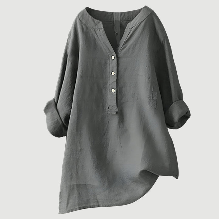 SCARLETT | Relaxed Button-Down Blouse with Effortless Everyday Style