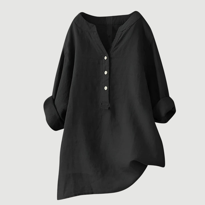 SCARLETT | Relaxed Button-Down Blouse with Effortless Everyday Style