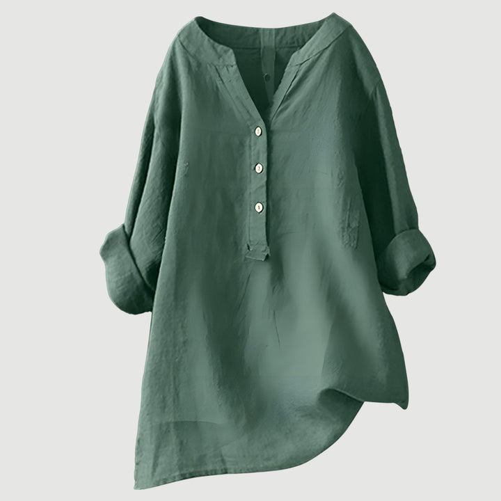 SCARLETT | Relaxed Button-Down Blouse with Effortless Everyday Style