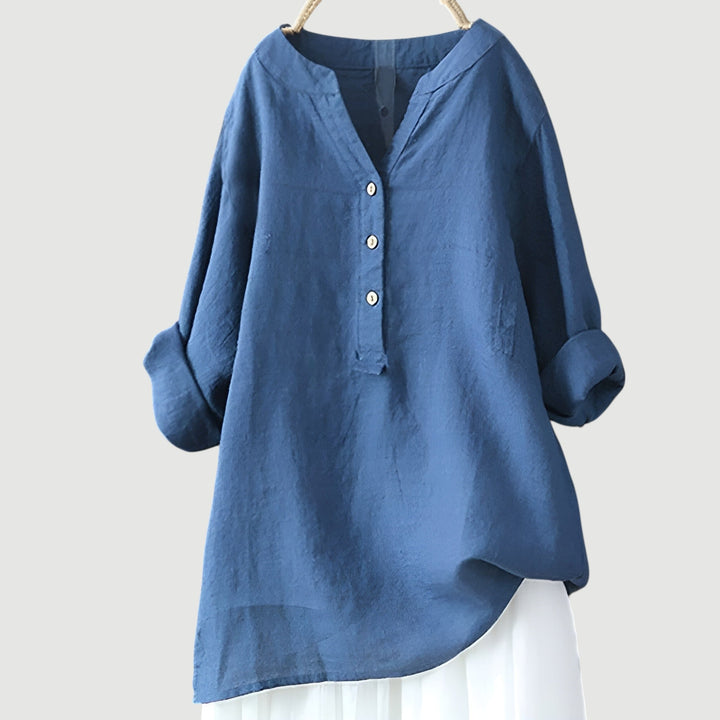 SCARLETT | Relaxed Button-Down Blouse with Effortless Everyday Style