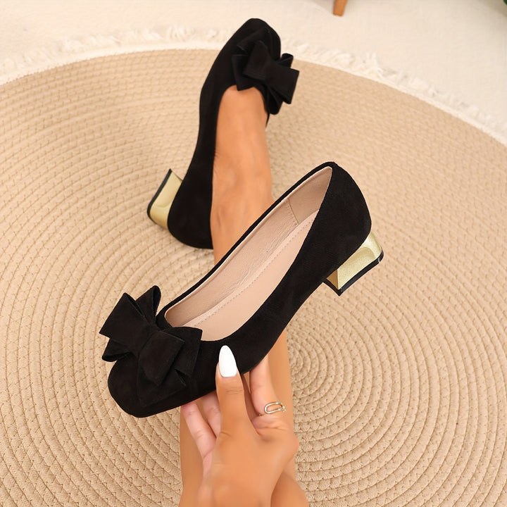 Eloria™ | Bow Block Heel Pumps