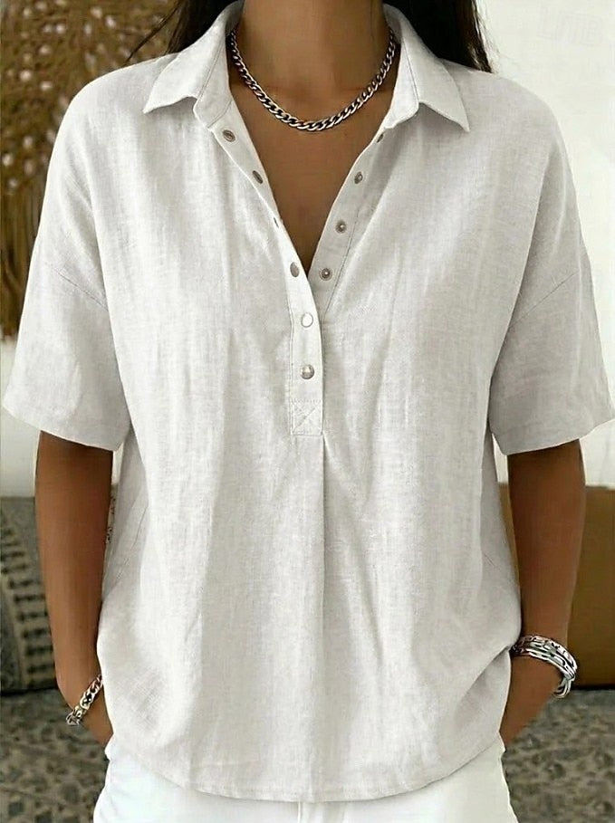 Madeline™ | Blouse With Collar And Button