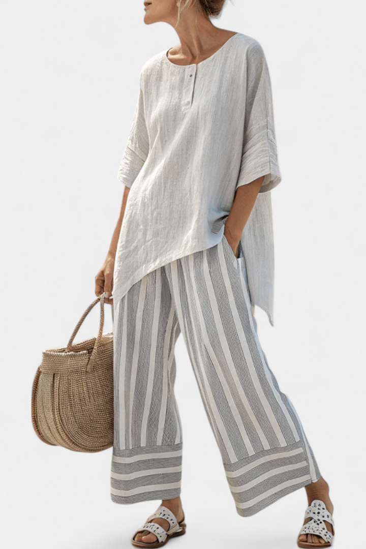Talvora | Asymmetric Linen Set