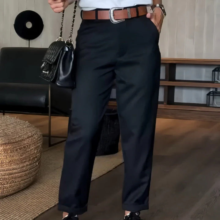 Rose - Women's High-Waist Straight-Leg Pants