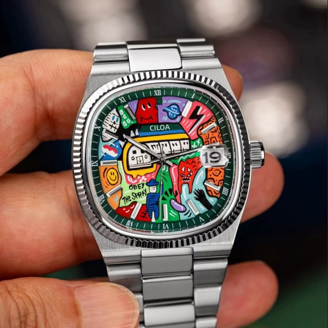 Chromatic Street Art Dial Timepiece