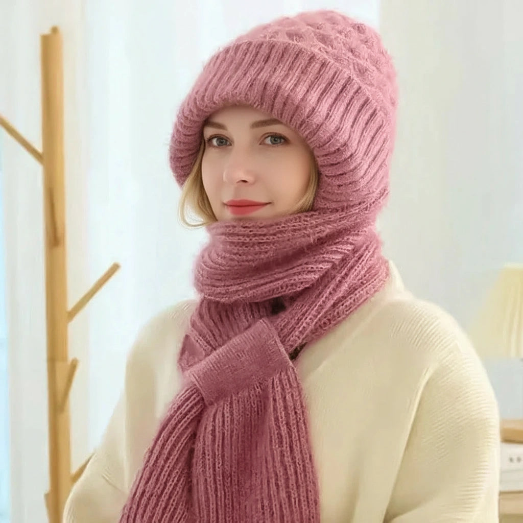 Marie-Claire™ | Warm and Elegant Beanie & Scarf Set