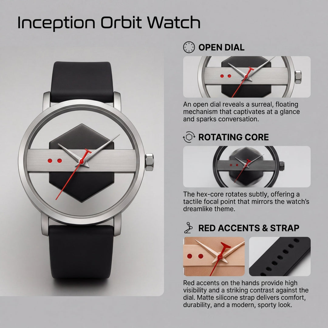 Obsidian Facet Timepiece