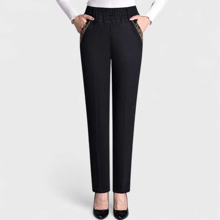 Griselia™ - Women's Elastic-Waist Jeans with Side Pockets