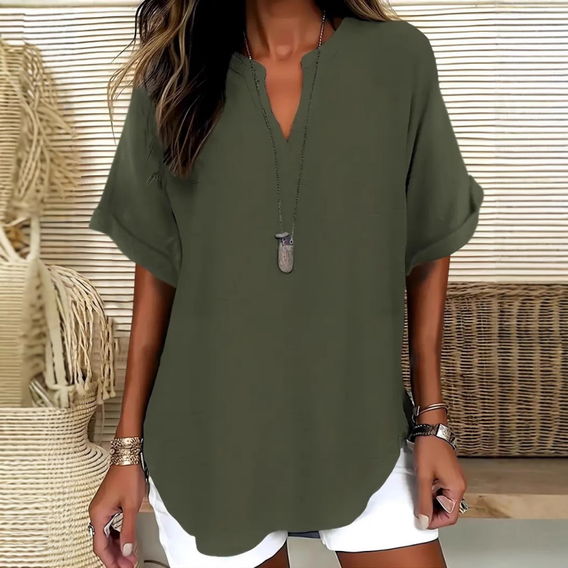 Lena™ | Lightweight V-Neck Top
