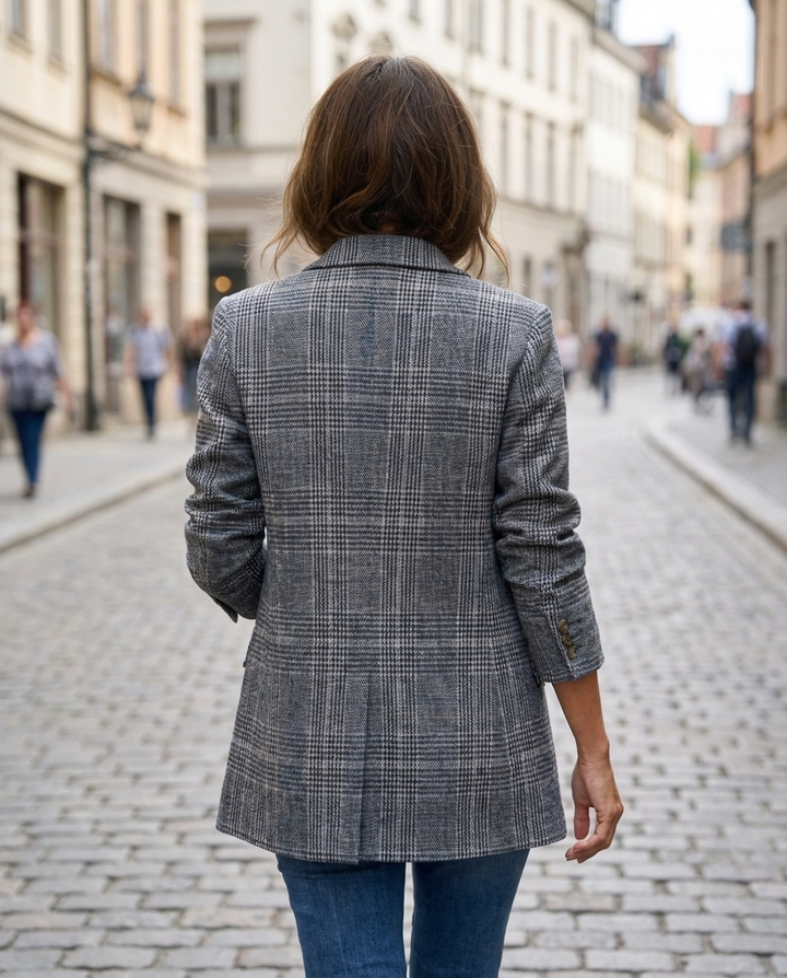 Megan™ | Stylish Checked Blazer